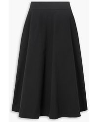Ralph Lauren - Erica Cotton-canvas Midi Skirt - Lyst