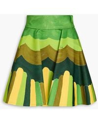 PUCCI - Printed Cotton-Blend Twill Mini Skirt - Lyst