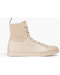 Gianvito Rossi - Leather High-top Sneakers - Lyst