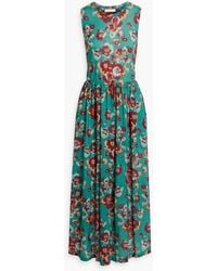 Ulla Johnson - Irina Printed Lyocell-Jersey Midi Dress - Lyst