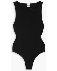 RE/DONE - Cotton-Blend Jersey Bodysuit - Lyst