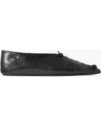 Jil Sander - Leather Point-Toe Flats - Lyst