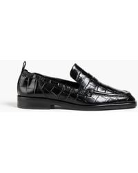 3.1 Phillip Lim - Alexa Croc-Effect Leather Loafers - Lyst