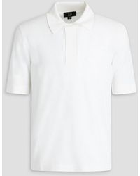 Dunhill - Merino Wool And Mulberry Silk-blend Polo Shirt - Lyst