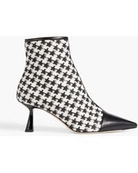 Jimmy Choo - Kix 65 Printed Felt And Leather Ankle Boots - Lyst