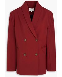 Loulou de Saison - Sancia Double-breasted Wool-blend Twill Blazer - Lyst