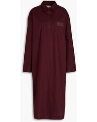 REMAIN Birger Christensen - Cotton-poplin Midi Shirt Dress - Lyst