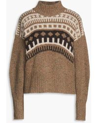 Autumn Cashmere - Fair Isle Cashmere Turtleneck Sweater - Lyst