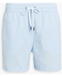 Onia - Charles Short-length Striped Seersucker Swim Shorts - Lyst