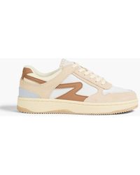 Rag & Bone - Retro Tennis Leather, Suede And Shell Sneakers - Lyst
