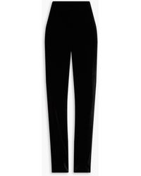 Boutique Moschino - Velvet Straight-leg Pants - Lyst