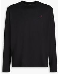 dunhill - Jacquard-knit Cotton-jersey T-shirt - Lyst