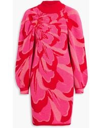 FARM Rio - Jacquard-Knit Mini Dress - Lyst