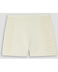 LeKasha - Kabir Crocheted Linen Shorts - Lyst