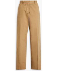 Officine Generale - Sally hose mit weitem bein aus baumwoll-twill - Lyst