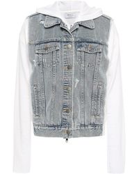bailey 44 knit jean vest hoodie