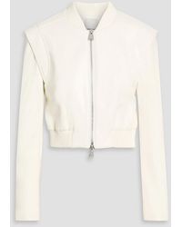 Jonathan Simkhai - Doreen Cropped Bomber Jacket - Lyst