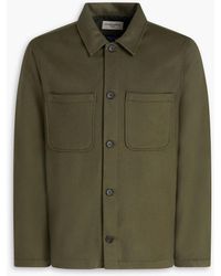 Officine Generale - Harrison Wool And Cashmere-Blend Felt Overshirt - Lyst