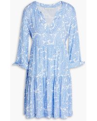Heidi Klein - Cape Mala Paisley-print Woven Mini Dress - Lyst