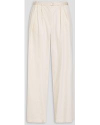JOSEPH - Tunius hose mit weitem bein aus baumwollsatin - Lyst