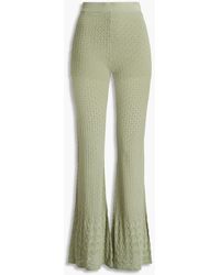 Sandro - Lis Crochet-knit Flared Pants - Lyst