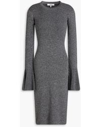 FRAME - Ribbed-knit Dress - Lyst
