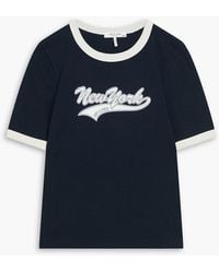 Rag & Bone - Mica Printed Cotton-Jersey T-Shirt - Lyst