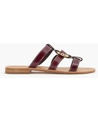 Claudie Pierlot - Embellished Leather Sandals - Lyst