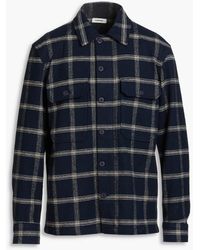 Sandro - Checked Cotton And Wool-blend Twill Shirt - Lyst