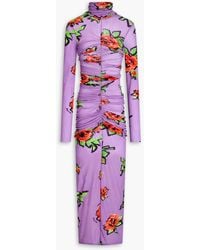 Philosophy Di Lorenzo Serafini - Midikleid aus tüll mit floralem print - Lyst