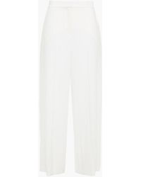Womens Clothing Trousers Elie Saab Cape-effect Sequined Embroidered Tulle And Silk Crepe De Chine Gown in Pink Slacks and Chinos Wide-leg and palazzo trousers 