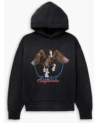 Amiri - Distressed Logo-Print Cotton-Jersey Hoodie - Lyst