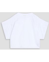 Isabel Marant - Zinalia Cropped Cotton-jersey T-shirt - Lyst