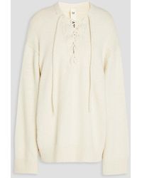 Petar Petrov - Lace-up Cashmere Sweater - Lyst