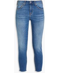 Rag & Bone - Cate halbhohe cropped skinny jeans in distressed-optik - Lyst
