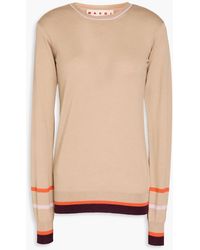 Marni - Wool And Silk-blend Sweater - Lyst