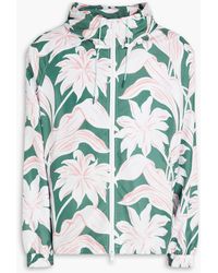Maison Kitsuné - Floral-print Shell Hooded Track Jacket - Lyst
