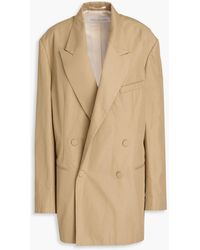 Dries Van Noten - Double-breasted Cotton-twill Blazer - Lyst