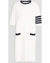 Thom Browne - Striped Intarsia Cotton Mini Dress - Lyst