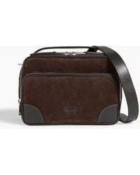 Paul Smith - Ribbed Suede Messenger Bag - Lyst