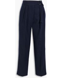 Jil Sander - Brushed Wool-twill Straight-leg Pants - Lyst