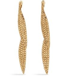 Kenneth Jay Lane - Tone Crystal Clip Earrings - Lyst