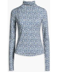 Isabel Marant - Lou Printed Jersey Turtleneck Top - Lyst