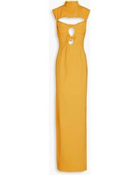 Jacquemus - Palmi maxikleid aus stretch-wolle mit twist-detail und cut-outs - Lyst