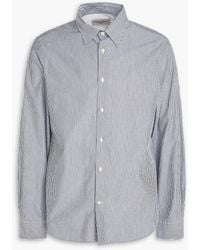 Officine Generale - Giacomo Striped Cotton-Poplin Shirt - Lyst