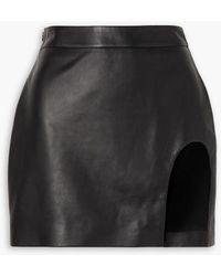 Zeynep Arcay - Leather Mini Skirt - Lyst