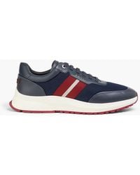 Bally - Daryn Mesh And Leather Sneakers - Lyst
