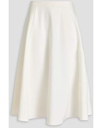 Theory - Crepe Midi Skirt - Lyst