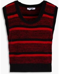 RE/DONE - Striped Ribbed Wool Vest - Lyst