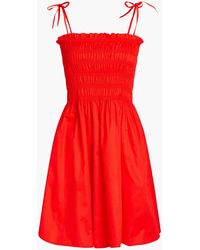 Tory Burch - Shir Cotton-poplin Mini Dress - Lyst